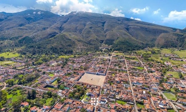 Vista aérea Villa de Leyva Colombia